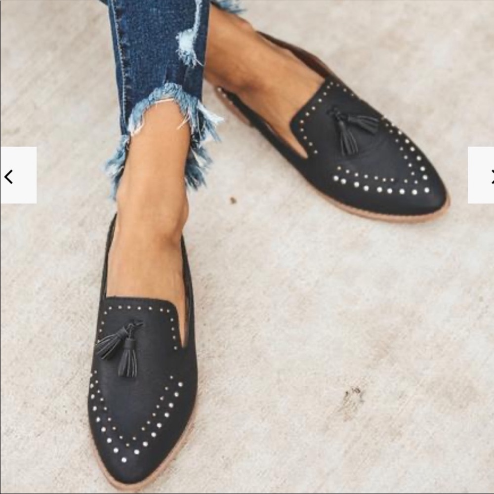 Vici - Adline studded loafer size 8